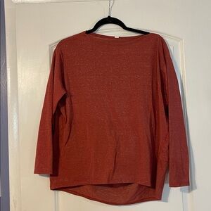 lululemon athletica Red Long Sleeve Top